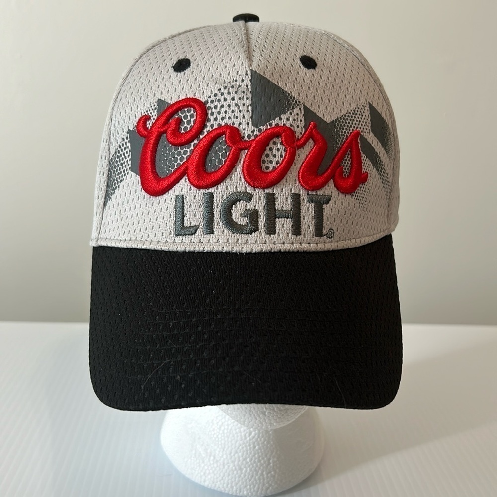Coors Light Grey Mesh Hat‎ EUC Adjustable